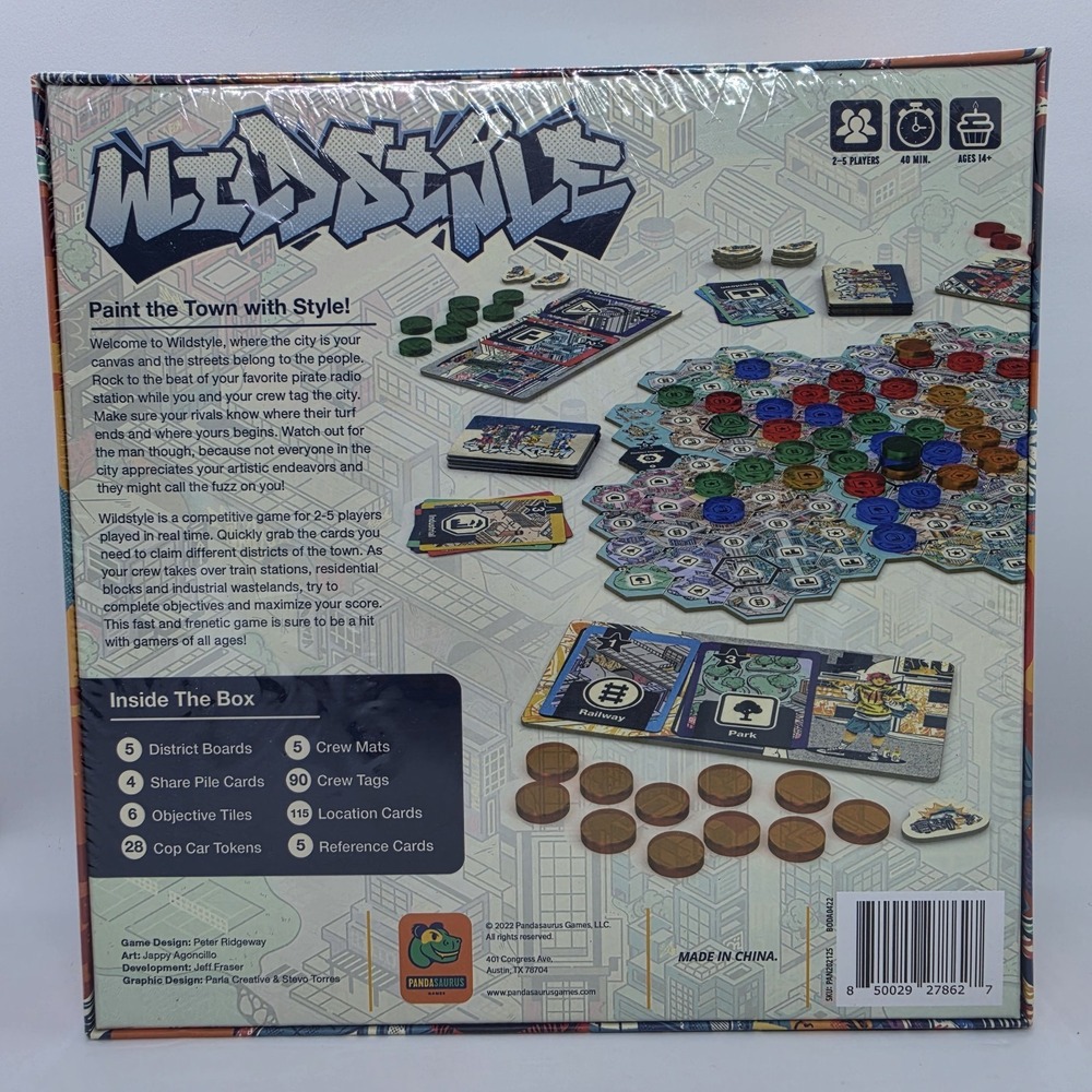 Wildstyle Board Game - Brand New Sealed- Pandasaurus Games - Street Art Strategy - Picture 2 of 6